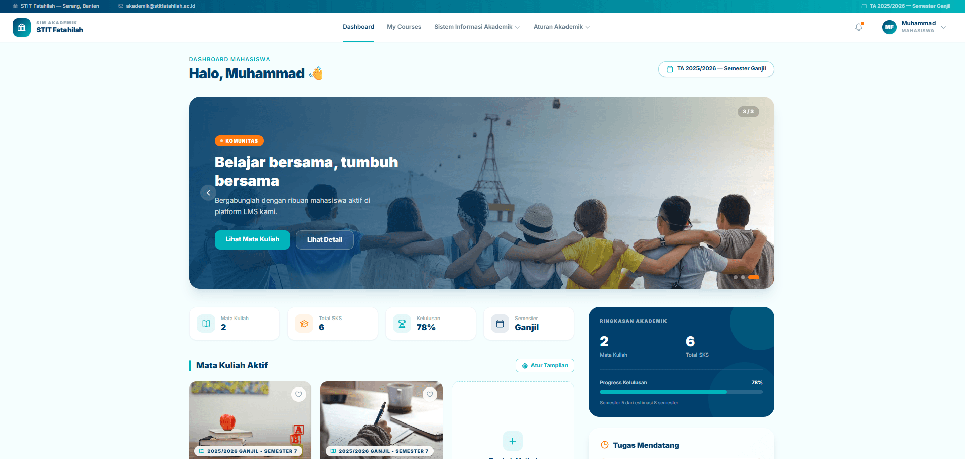 STIT Fatahilah LMS project preview